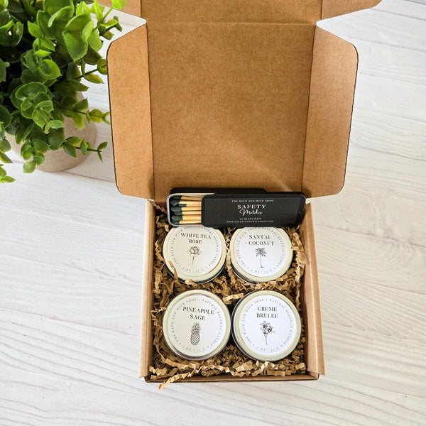 2 oz Sample Size Beeswax Candles Gift Box