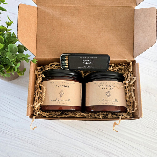 12 oz Beeswax Candles Gift Box