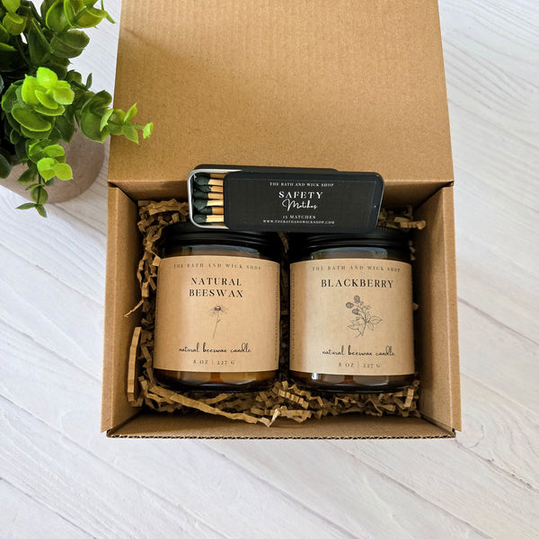 8 oz Beeswax Candles Gift Box