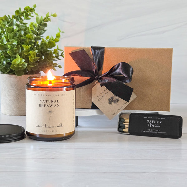8 oz Beeswax Candles Gift Box