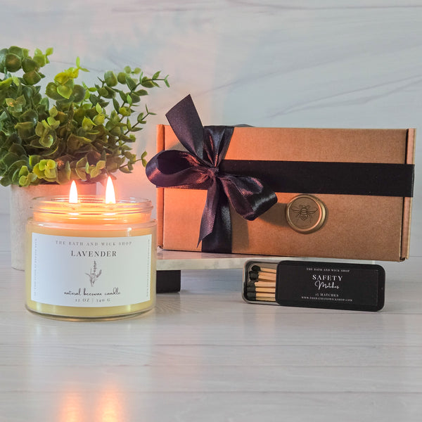 12 oz Beeswax Candles Gift Box
