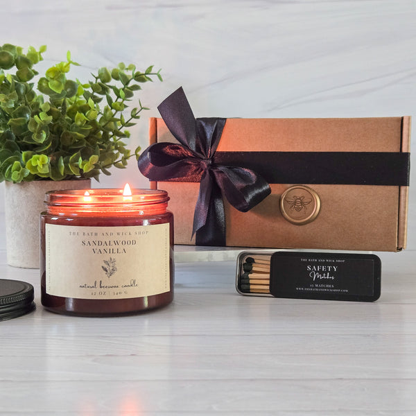12 oz Beeswax Candles Gift Box