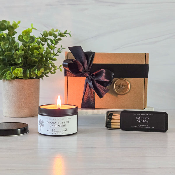 4 oz Tin Beeswax Candles Gift Box