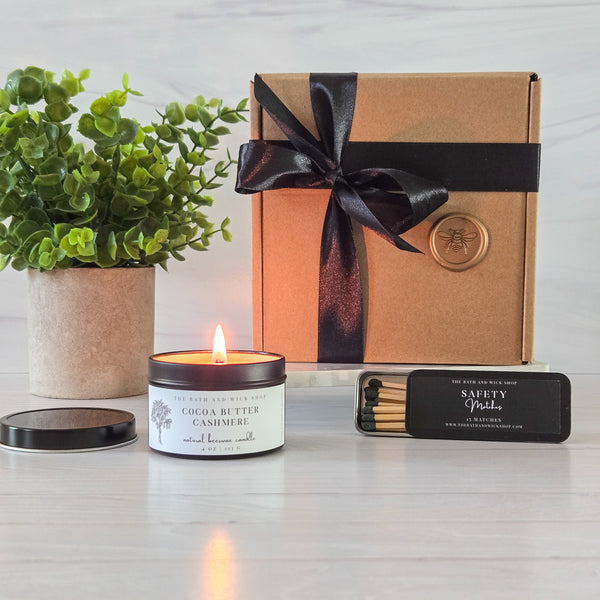 4 oz Tin Beeswax Candles Gift Box