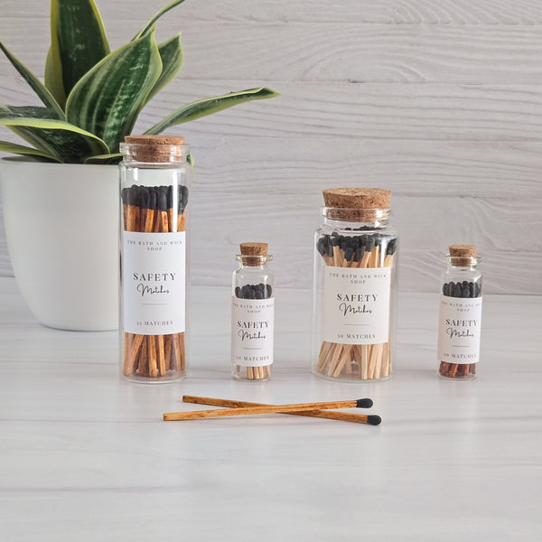 Safety Matches in Glass Jar