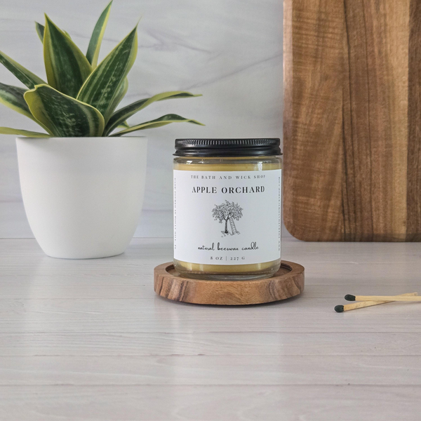 Apple Orchard Natural Beeswax Candle