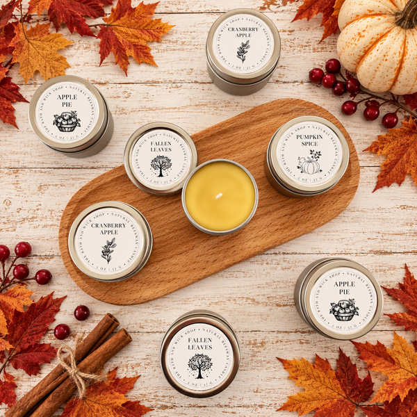Sample Size Beeswax Candle Tins