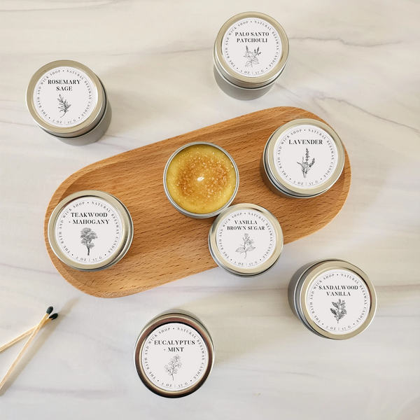 Sample Size Beeswax Candle Tins