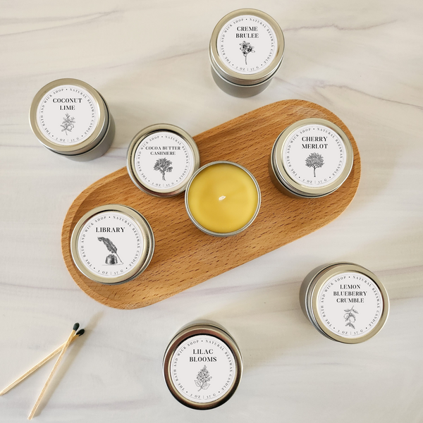 Sample Size Beeswax Candle Tins