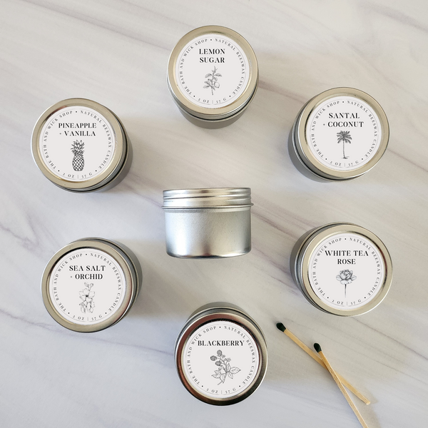 Sample Size Beeswax Candle Tins