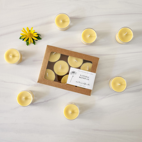 Natural Beeswax Candles | Tealight Candles