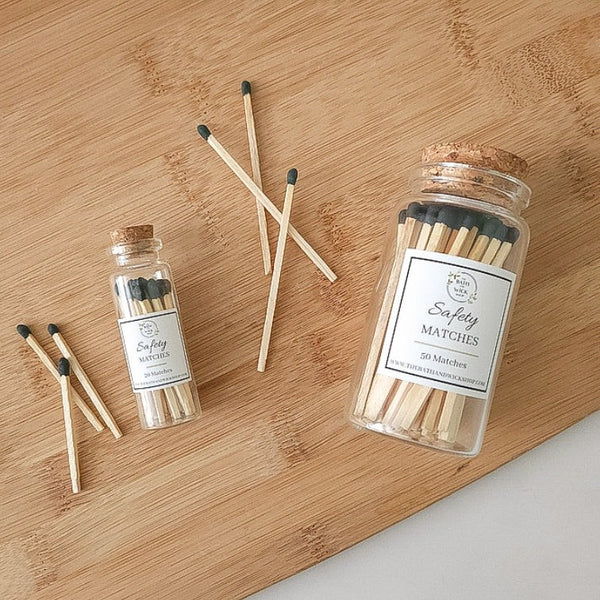 Safety Matches in Glass Jar