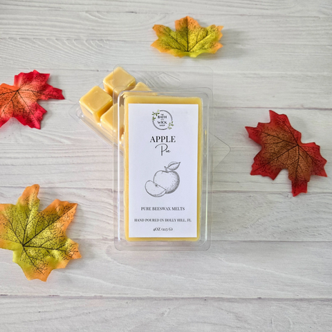 Apple Pie Pure Beeswax Melts | Large 8 Cube