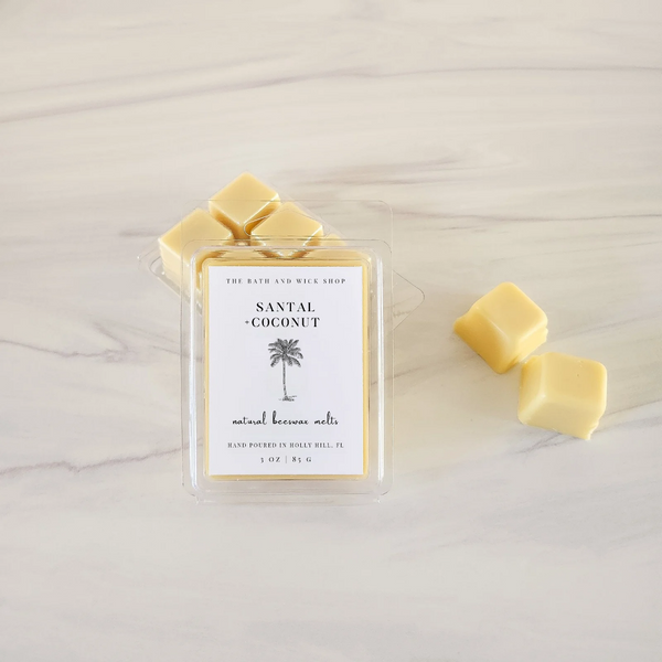 Santal + Coconut Natural Beeswax Melts