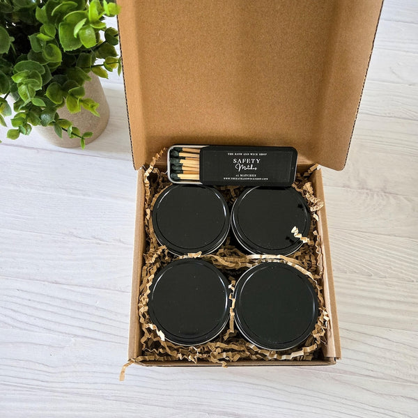 4 oz Tin Beeswax Candles Gift Box