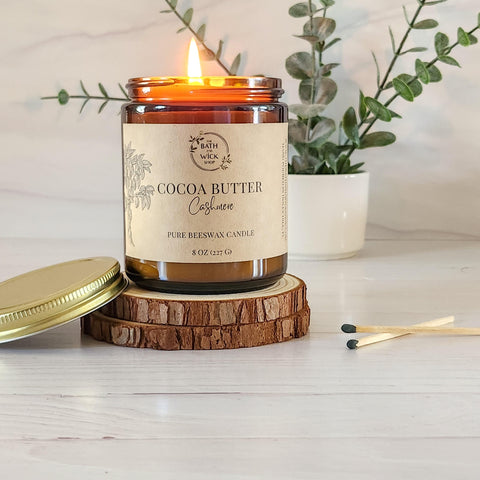 Cocoa Butter Cashmere Pure Beeswax Candle