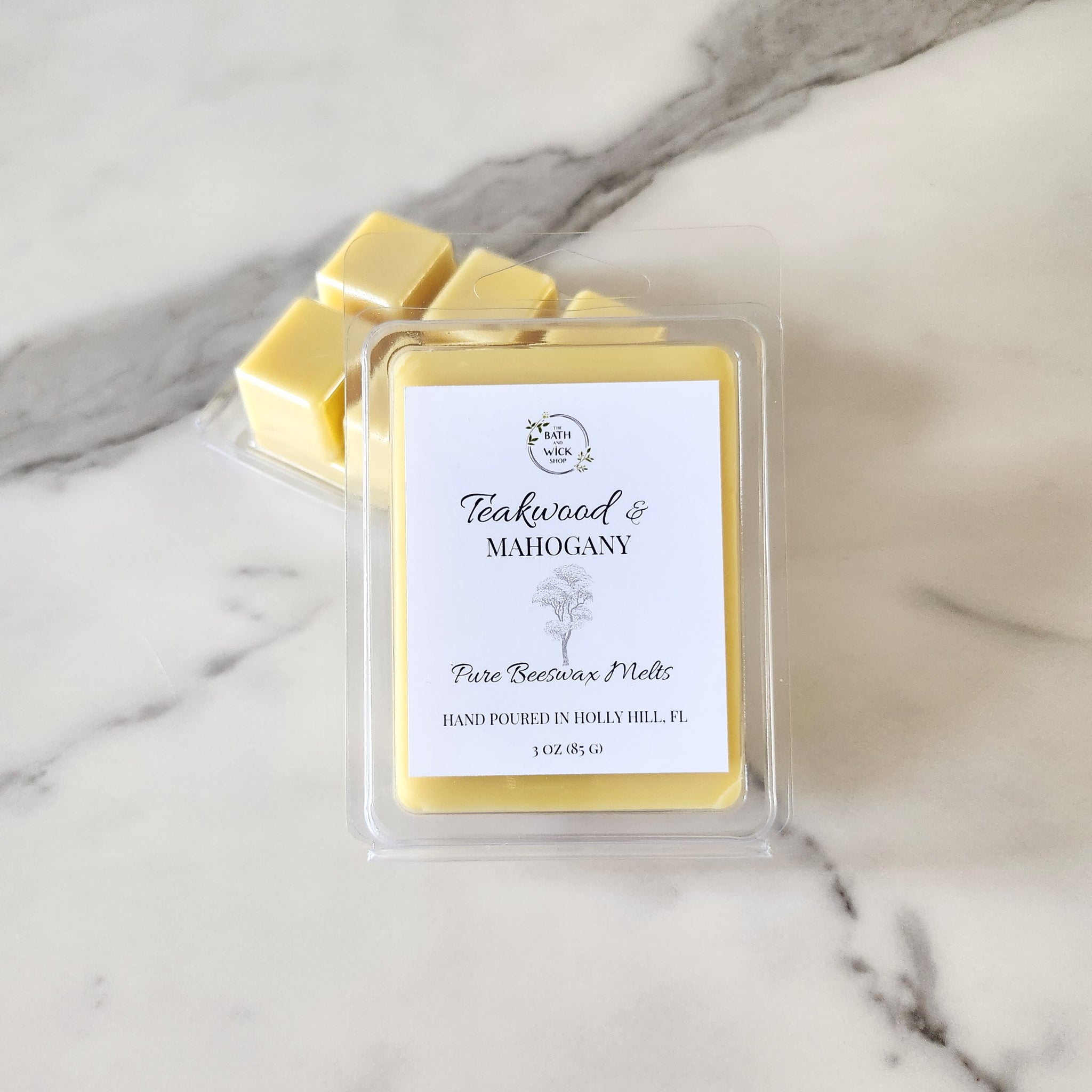 Teakwood & Mahogany Pure Beeswax Melts