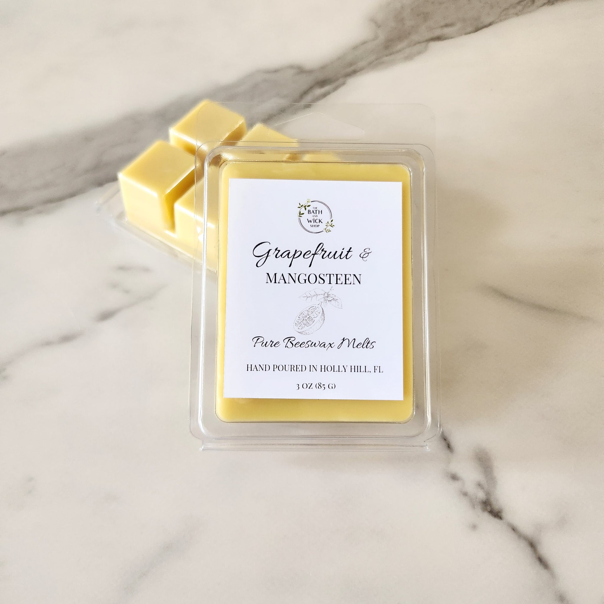 Grapefruit & Mangosteen Pure Beeswax Melts