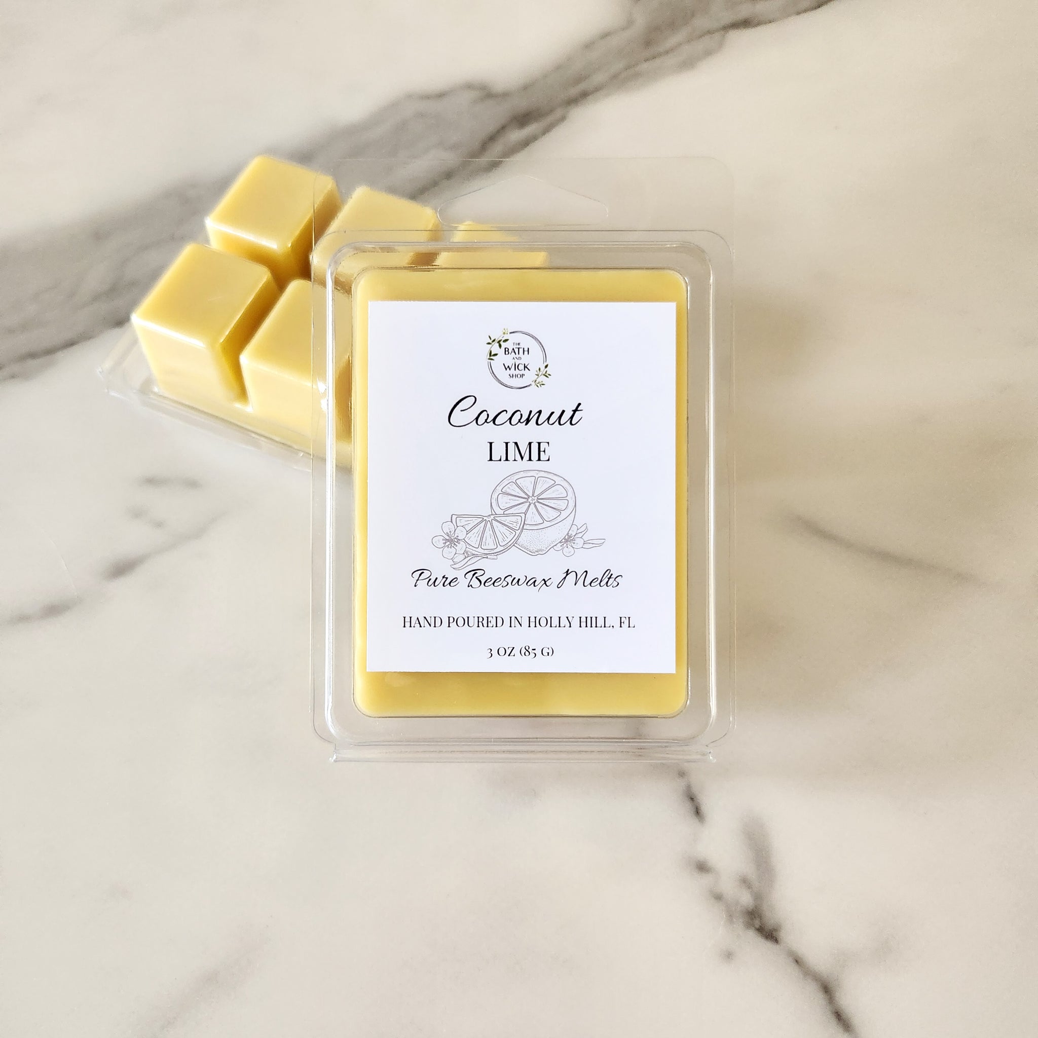 Coconut Lime Pure Beeswax Melts